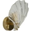 Lumino da pare Mauro Ferretti "Shell" E14, 20x14x22 cm oro naturale