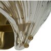 Lumino da pare Mauro Ferretti "Shell" E14, 20x14x22 cm oro naturale