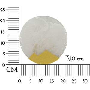 Luce da parete Mauro Ferretti Luna E14 Ø 20x10 cm oro bianco
