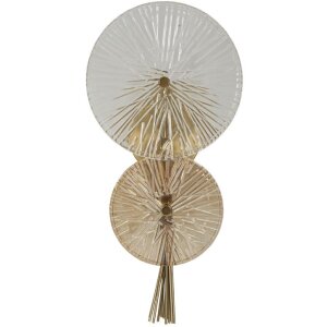 Mauro Ferretti Lampada da Parete Alba E14 20x14x41 cm oro naturale