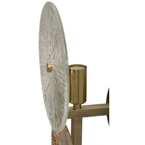 Mauro Ferretti Lampada da Parete Alba E14 20x14x41 cm oro naturale
