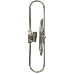 Lumino da pare Mauro Ferretti Argento E14 28x15x54 cm argento