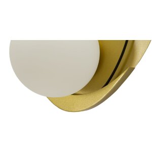 Lampada da Parete Mauro Ferretti Circuiti E27 Oro Nero Bianco