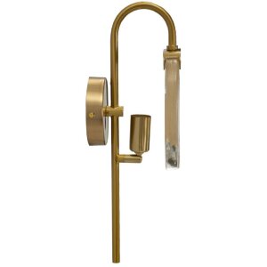Mauro Ferretti Abat-jour Softly E14 15x14x38 cm oro naturale
