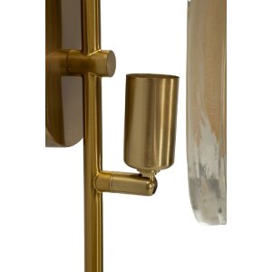 Mauro Ferretti Abat-jour Softly E14 15x14x38 cm oro naturale