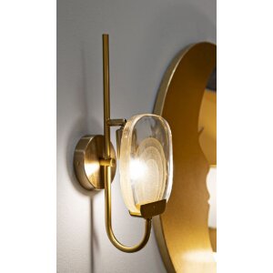 Mauro Ferretti Abat-jour Softly E14 15x14x38 cm oro naturale
