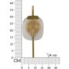 Mauro Ferretti Abat-jour Softly E14 15x14x38 cm oro naturale