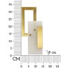 Mauro Ferretti Lume da Parete CUBO E14 15x8x33 cm oro satinato