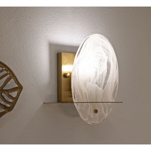 Mauro Ferretti applique da parete Portlan E14 20x11x25 cm oro naturale