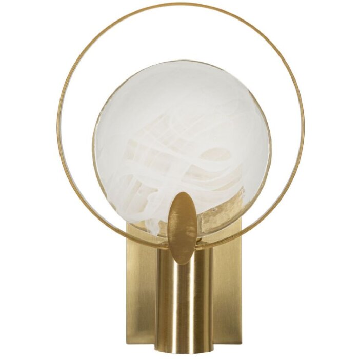 Lampe da pare Mauro Ferretti Oklan E14 20x10x29 cm oro naturale