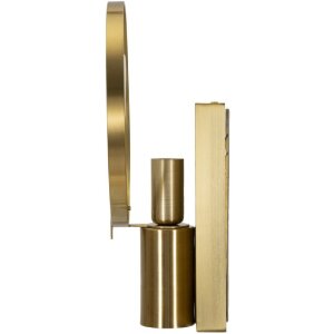 Lampe da pare Mauro Ferretti Oklan E14 20x10x29 cm oro naturale
