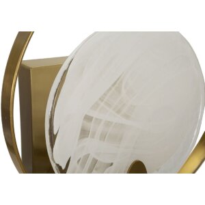 Lampe da pare Mauro Ferretti Oklan E14 20x10x29 cm oro naturale