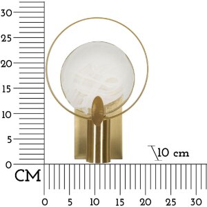 Lampe da pare Mauro Ferretti Oklan E14 20x10x29 cm oro naturale