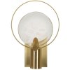 Lampe da pare Mauro Ferretti Oklan E14 20x10x29 cm oro naturale