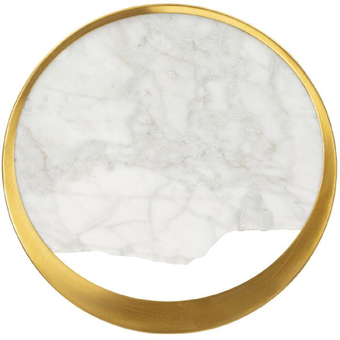 Luminaria da parete Mauro Ferretti Marmo E14 24x6x24 cm dorato venato