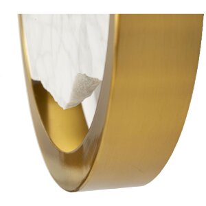 Luminaria da parete Mauro Ferretti Marmo E14 24x6x24 cm dorato venato