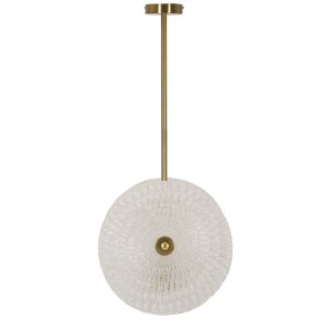 Pendente Mauro Ferretti Vetro E14 35x18x80 cm oro bianco