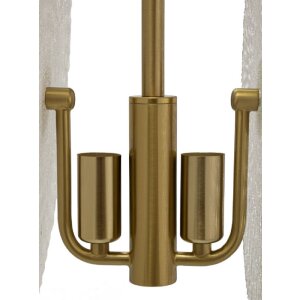 Pendente Mauro Ferretti Vetro E14 35x18x80 cm oro bianco