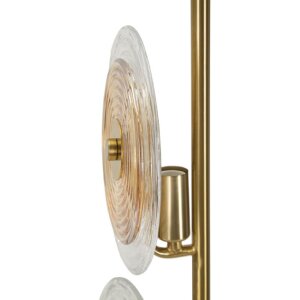Lampada da tavolo Mauro Ferretti Venezia E14 ∅ 25x63 cm oro naturale marrone