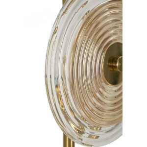 Lampada da tavolo Mauro Ferretti Venezia E14 ∅ 25x63 cm oro naturale marrone