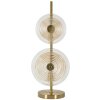 Lampada da tavolo Mauro Ferretti Venezia E14 ∅ 25x63 cm oro naturale marrone