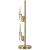 Lampada da tavolo Mauro Ferretti Venezia E14 ∅ 25x63 cm oro naturale marrone