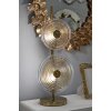 Lampada da tavolo Mauro Ferretti Venezia E14 ∅ 25x63 cm oro naturale marrone
