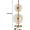 Lampada da tavolo Mauro Ferretti Venezia E14 ∅ 25x63 cm oro naturale marrone