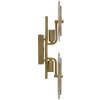 Mauro Ferretti Applique Venise E14 25x10x52 cm or naturel brun