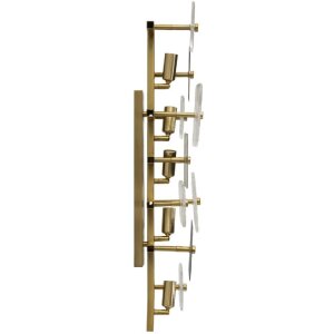 Lampe da pare in vetro Mauro Ferretti Glassy E14 oro...