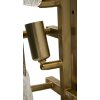 Lampe da pare in vetro Mauro Ferretti Glassy E14 oro natura 24x13x76 cm