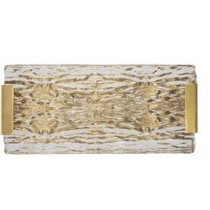 Mauro Ferretti Applique Oblin E14 36x15x10 cm oro naturale