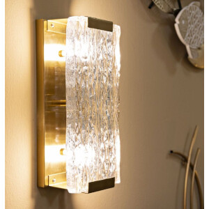 Mauro Ferretti Applique Oblin E14 36x15x10 cm oro naturale