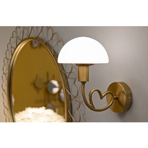 Lampada da Parete Lovy Mauro Ferretti E14 23x15x22 cm oro bianco