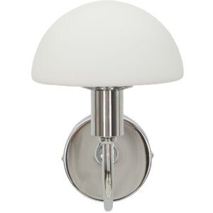 Lampada da parete Lovy Mauro Ferretti E14 23x15x22 cm argento bianco