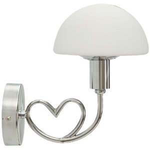 Lampada da parete Lovy Mauro Ferretti E14 23x15x22 cm argento bianco