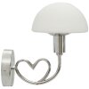 Lampada da parete Lovy Mauro Ferretti E14 23x15x22 cm argento bianco