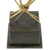 Mauro Ferretti Portacandela Iris 29x12,5x44 cm oro nero