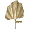 Mauro Ferretti Portacandela Foglia Oro 41x11.5x40 cm Parete Decorativo