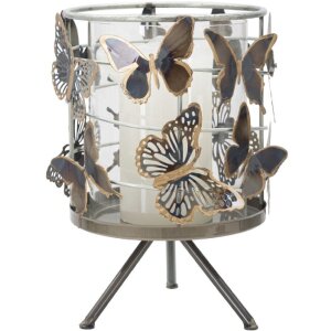 Mauro Ferretti - Sostegno per candela Farfalle 15x23,3 cm...