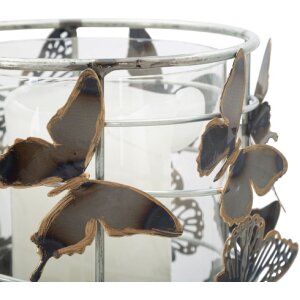 Mauro Ferretti - Sostegno per candela Farfalle 15x23,3 cm multicolore