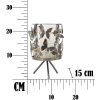 Mauro Ferretti - Sostegno per candela Farfalle 15x23,3 cm multicolore