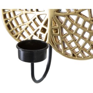 Supporto per candeline muro Lotus Mauro Ferretti 20x8x22,2 cm dorato nero