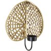 Supporto per candeline muro Lotus Mauro Ferretti 20x8x22,2 cm dorato nero