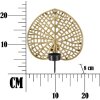Supporto per candeline muro Lotus Mauro Ferretti 20x8x22,2 cm dorato nero