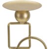 Candelabro Mauro Ferretti Marie 13x10x31,5 cm in ferro dorato e marmo bianco