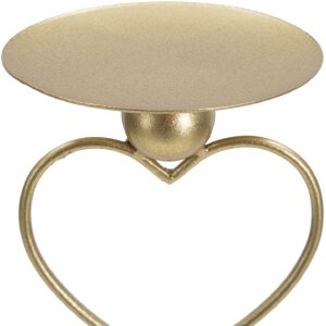 Mauro Ferretti Candeliere Herzen 14.5x10x32.5cm oro bianco