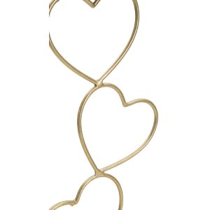 Mauro Ferretti Candeliere Herzen 14.5x10x32.5cm oro bianco