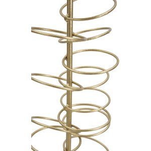 Mauro Ferretti Candelieri Anelli 14x13x50,5 cm dorati e bianchi