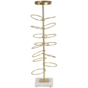 Mauro Ferretti portacandele anelli 14x13x46 cm color oro...